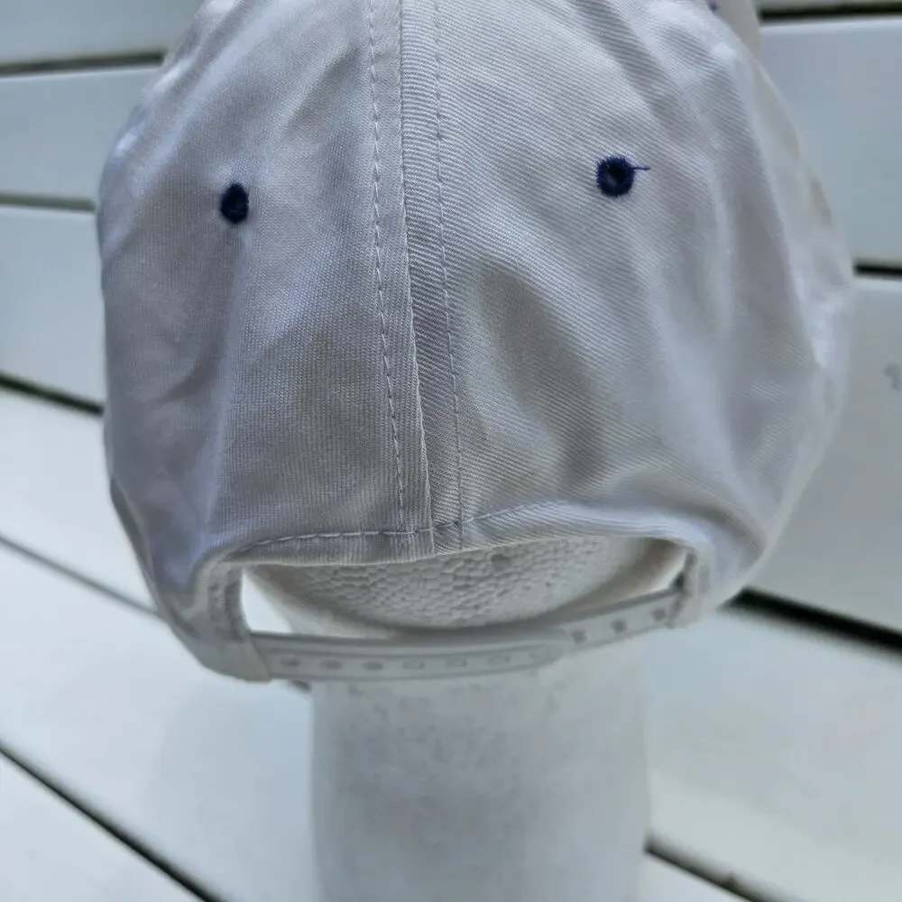 Vintage Y2K Deadstock Sherwin-Williams Paint SnapBack Hat white blue